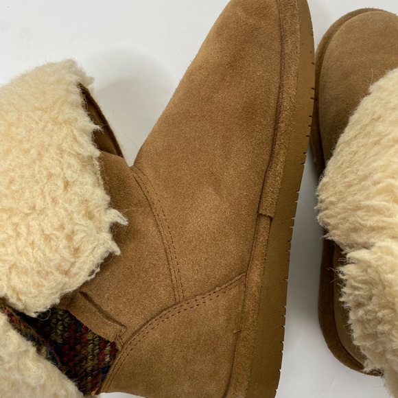 Womens Size 7 Bearpaw Tan Brown Suede Winter Boot - Picture 2 of 6